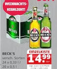 Getränke Quelle Weydringer - Beck's Angebot im Prospekt Beck's bei Getränke Quelle Weydringer im Prospekt "" für 14,99 €