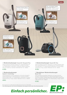 Staubsauger im aktuellen EP: Prospekt (Offenbach (Main)) Staubsauger im EP: Prospekt "MIELE - Hausgeräte, effizient und langlebig!" mit 12 Seiten (Offenbach (Main))