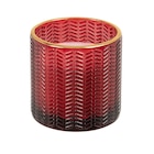 Bougie parfumée en verre rouge 7x7 à Maisons du Monde dans Lieusaint
