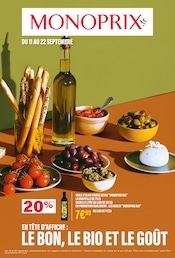 Catalogue Supermarchés Monoprix en cours à Déols et alentours, "LE BON, LE BIO ET LE GOÛT", 65 pages, 11/09/2024 - 22/09/2024