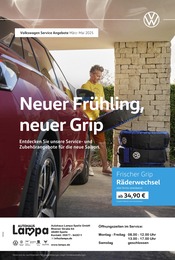 Aktueller Volkswagen Werkstatt & Auto Prospekt in Beesten und Umgebung, "Neuer Frühling, neuer Grip" mit 1 Seite, 01.03.2025 - 31.05.2025