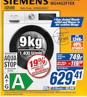 iQ500 Waschmaschine WG44G2F1EX im Angebot bei expert in Hofheim iQ500 Waschmaschine WG44G2F1EX Angebote von Siemens bei expert Hofheim für 629,41 €