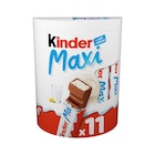 Barres Chocolatées Lait - KINDER MAXI - Carrefour Market à Angers Barres Chocolatées Lait - KINDER MAXI en promo chez Carrefour Market Angers à 3,49 €