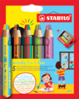 Woody 3in1 Duo Aquarellfarbstift von Stabilo im aktuellen budni Prospekt für 9,99 €