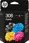 Pack de 2 cartouches d'encre 308 - HP dans le catalogue Bureau Vallée