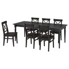 Tisch und 6 Stühle schwarz/braunschwarz Angebote von INGATORP / INGOLF bei IKEA Böblingen für 738,94 €