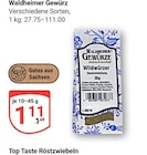 Gewürz im Angebot bei GLOBUS in Gotha Gewürz Angebote von Waldheimer bei GLOBUS Gotha für 1,11 €