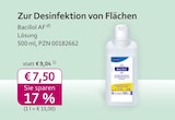 Bacillol AF bei mea - meine apotheke im Prospekt "" für 7,50 €