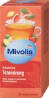 Kräutertee 'Tatendrang' mit Mate, Ingwer, Grapefruit (25 Beutel) von Mivolis für 1,15 € bei dm-drogerie markt im Angebot Kräutertee 'Tatendrang' mit Mate, Ingwer, Grapefruit (25 Beutel) von Mivolis im aktuellen dm-drogerie markt Prospekt