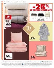 Prix et réduction Couvre-Lit dans le prospectus Carrefour en cours Offre Couvre-Lit dans le catalogue Carrefour du moment à la page 18