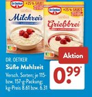 Milchreis im ALDI SÜD Prospekt Milchreis von Dr. Oetker im aktuellen ALDI SÜD Prospekt für 0,99 €