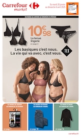 Soutien-Gorge Angebote im Prospekt "Les basiques c'est nous. La vie qui va avec, c'est vous." von Carrefour Market auf Seite 1