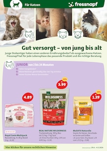 Katzenfutter im Fressnapf Prospekt "Alles für dein Tier" mit 21 Seiten (Hagen (Stadt der FernUniversität))