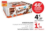 Bueno - Kinder à 1,74 € dans le catalogue U Express