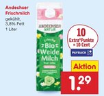 Aktuelles Frischmilch Angebot bei Netto Marken-Discount in Cottbus ab 1,29 €