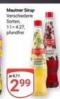 Sirup Limette Zitrone im Angebot bei GLOBUS in Halle Sirup Limette Zitrone Angebote von Mautner bei GLOBUS Halle für 2,99 €