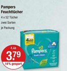 Feuchttücher im V-Markt Prospekt Feuchttücher von Pampers im aktuellen V-Markt Prospekt für 3,79 €