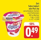 EDEKA Dinkelsbühl - Sahne Joghurt Angebot im Prospekt Sahne Joghurt bei EDEKA im Dinkelsbühl Prospekt für 0,49 €