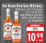 Bourbon Whiskey Angebote von Jim Beam bei E center Kleve für 10,99 €