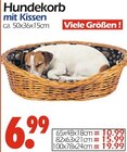 Hundekorb mit Kissen von  im aktuellen Wreesmann Prospekt für 6,99 €