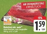 EDEKA Reichenberg - Rinderbrust Angebot im Prospekt Rinderbrust bei EDEKA im Reichenberg Prospekt für 1,59 €