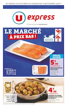 Prospectus U Express de la semaine "Le marché à prix bas !" avec 1 pages, valide du 29/10/2024 au 03/11/2024 pour Arrabloy et alentours