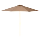 Aktuelles Outsunny Sonnenschirm khaki Bambus H/D: ca. 250x300 cm Angebot bei POCO in Koblenz ab 57,49 €