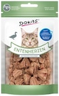 Entenherzen Katzensnack im Angebot bei REWE in Hamburg Entenherzen Katzensnack Angebote von Dokas bei REWE Hamburg für 1,29 €