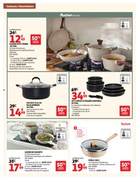 Prix et réduction Poêles dans le prospectus Auchan Hypermarché en cours Offre Poêles dans le catalogue Auchan Hypermarché du moment à la page 6
