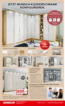 Kleiderschrank im aktuellen Segmüller Prospekt (Wiesbaden) Kleiderschrank im Segmüller Prospekt "Highlight Angebote" mit 48 Seiten (Wiesbaden)