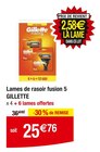 Lames de rasoir fusion 5 - GILLETTE dans le catalogue Carrefour