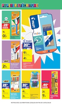Promotion Feutre dans le prospectus Carrefour Market, valable du 11/08/2026 au 30/08/2026 Promo Feutre dans le catalogue Carrefour Market du moment à la page 6