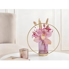 Orchidée 1 fleuron cercle métallique en promo chez Carrefour Market Dijon à 7,99 €