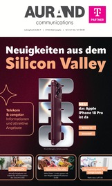 Aurand Communications Elektromärkte Prospekt der aktuellen Woche mit 8 Seiten, gültig von 01.10.2026 bis 31.10.2026, in Hatzfeld und Umgebung Aktueller Aurand Communications Elektromärkte Prospekt in Hatzfeld und Umgebung, "Neuigkeiten aus dem Silicon Valley" mit 8 Seiten, 01.10.2026 - 31.10.2026
