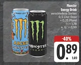 Aktuelles Energy Drink Angebot bei E center in Ansbach ab 0,89 €