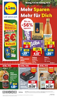 Lidl Prospekt der Woche "LIDL LOHNT SICH" Seite 1, 11.12.2023 bis 16.12.2023 für Lüneburg Aktueller Lidl Prospekt "LIDL LOHNT SICH" Seite 1 von 69 Seiten für Lüneburg