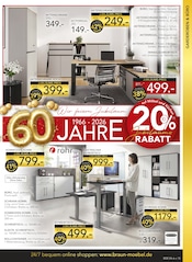 Schreibtisch im BRAUN Möbel-Center Prospekt in St. Ingbert Aktueller BRAUN Möbel-Center Prospekt mit Schreibtisch, "JUBILÄUMSANGEBOTE", Seite 13