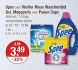 Waschmittel im V-Markt Prospekt Waschmittel Gel von Spee im aktuellen V-Markt Prospekt für 3,49 €