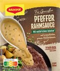Für Genießer Zwiebelsuppe oder Für Genießer Pfefferrahmsauce Angebote von Maggi bei REWE Oberhausen für 0,79 €