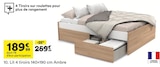 Lit 4 tiroirs 140×190 cm Ambre en promo chez But Saint-Herblain à 189,99 €