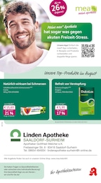 Apotheken Prospekt von mea - meine apotheke in Laufen Aktueller mea - meine apotheke Apotheken Prospekt für Laufen: Unsere August-Angebote mit 4} Seiten, 01.08.2026 - 31.08.2026