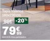 Tapis Valence - But à Cannes Tapis Valence en promo chez But Cannes à 79,99 €