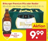 Premium Pils oder Radler Angebote von Bitburger bei Netto Marken-Discount Pirmasens für 9,99 €