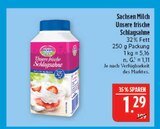 Unsere frische Schlagsahne Angebote von Sachsen Milch bei Marktkauf Leipzig für 1,29 €