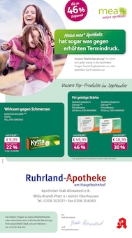 Aktueller mea - meine apotheke Prospekt "Unsere September-Angebote" für Oberhausen Aktueller mea - meine apotheke Prospekt für Oberhausen mit Seiten