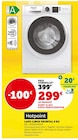 Lave-linge frontal 8 kg - HOTPOINT en promo chez Super U Saint-Jean-de-Luz à 299,00 €