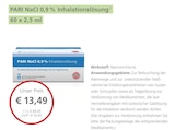 PARI NaCl 0,9 % Inhalationslösung von PARI im aktuellen LINDA Partnerapotheke Prospekt für 13,49 €