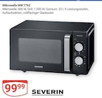 Mikrowelle MW 7762 im Angebot bei GLOBUS in Altenburg Mikrowelle MW 7762 Angebote von Severin bei GLOBUS Altenburg für 99,99 €