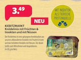 Knödelmix mit Früchten & Insekten und mit Nüssen bei Kiebitzmarkt im Schwarmstedt Prospekt für 3,49 €
