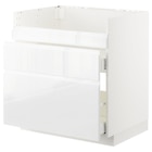 Uschr. f HAVSEN Spüle/3 Fro/3 Schub weiß Maximera/Voxtorp Hochglanz/weiß 80x60 cm im Angebot bei IKEA in Frankfurt Uschr. f HAVSEN Spüle/3 Fro/3 Schub weiß Maximera/Voxtorp Hochglanz/weiß 80x60 cm Angebote von METOD bei IKEA Frankfurt für 363,20 €